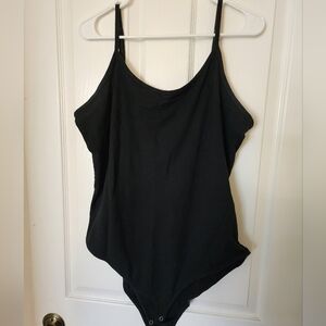 Torrid Size 3 Cotton Blend Spaghetti Strap Cami Bodysuit Black